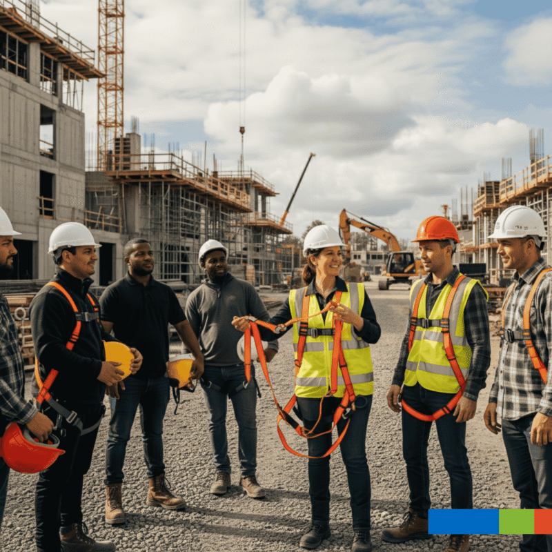 Elevate Your Workplace: The 2025 Guide to Flawless PPE Compliance in South Africa (Part 1 - Why It Matters) 3 Construction Team Safety Briefing